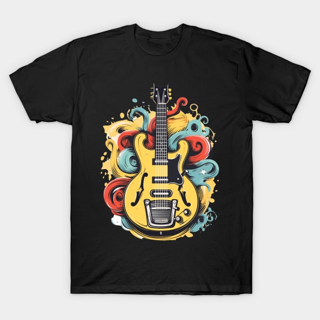 Rock Guitar T-Shirt by Pflugart